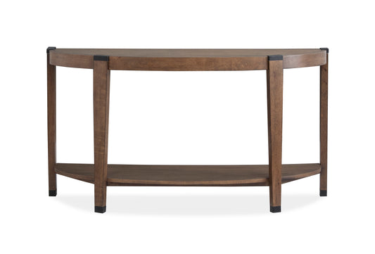 Kaysen - Demilune Sofa Table - Dark Brown