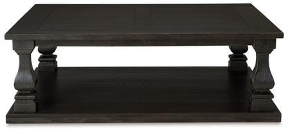 Wellturn - Black - Rectangular Cocktail Table