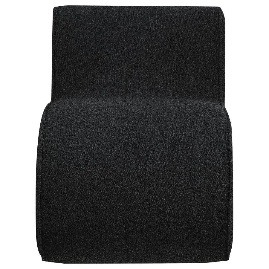 Ronea - Boucle Upholstered Armless Curved Chair