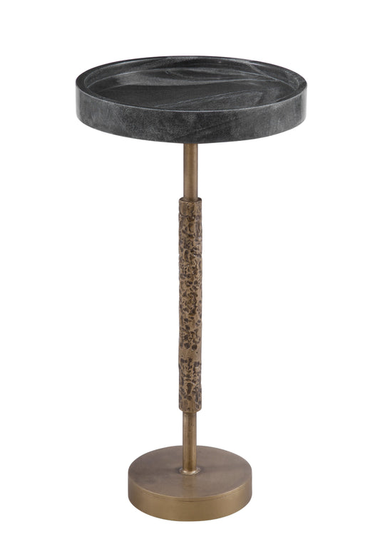 Newman - Accent Table - Brass / Black