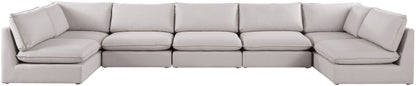 Mackenzie - Modular Sectional 7 Piece - Beige - Fabric