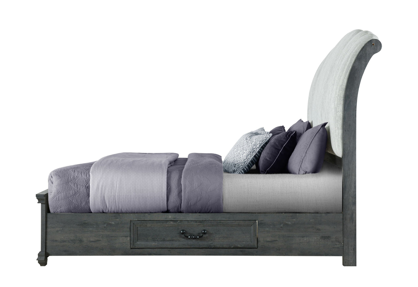 Rowan - Storage King Bed - Gray