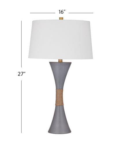 Dorian - Table Lamp - Gray / White