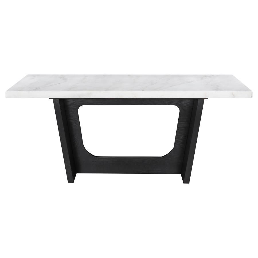 Sherry - Rectangular Marble Top Dining Table Set