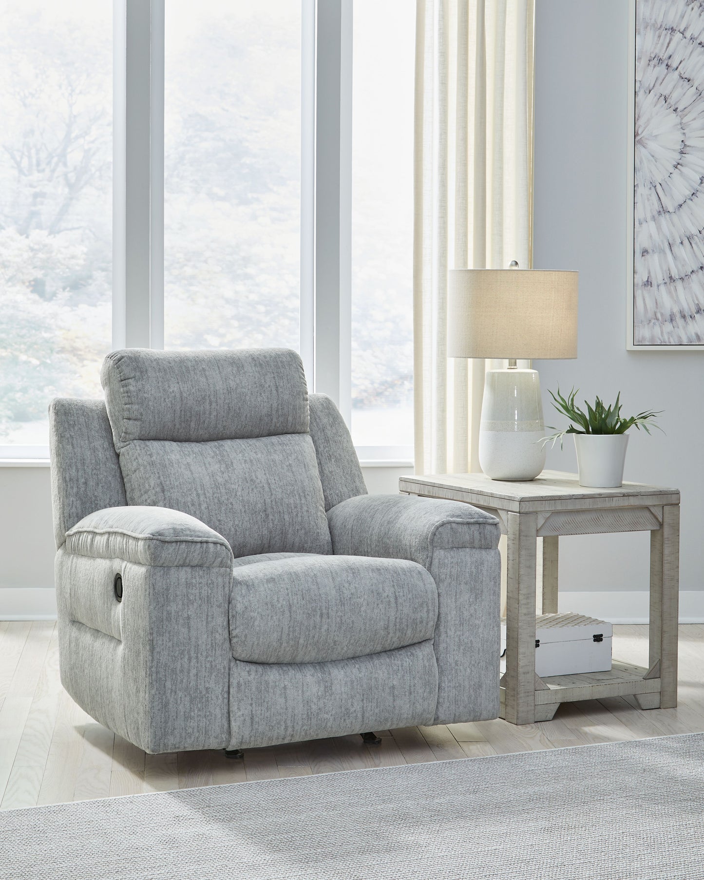 Buntington - Pewter - Rocker Recliner