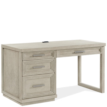 Cascade - Single Pedestal Desk - Dovetail