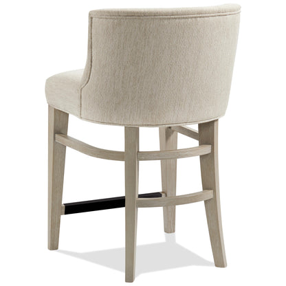 Cascade - Upholstered Curve-Back Counter Stool (Set of 2) - Dovetail