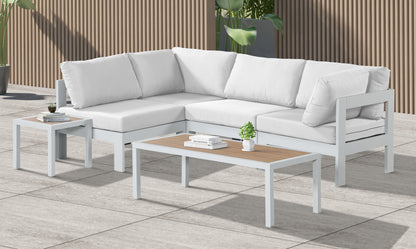 Nizuc - Outdoor Patio Modular Sectional 4 Piece - White