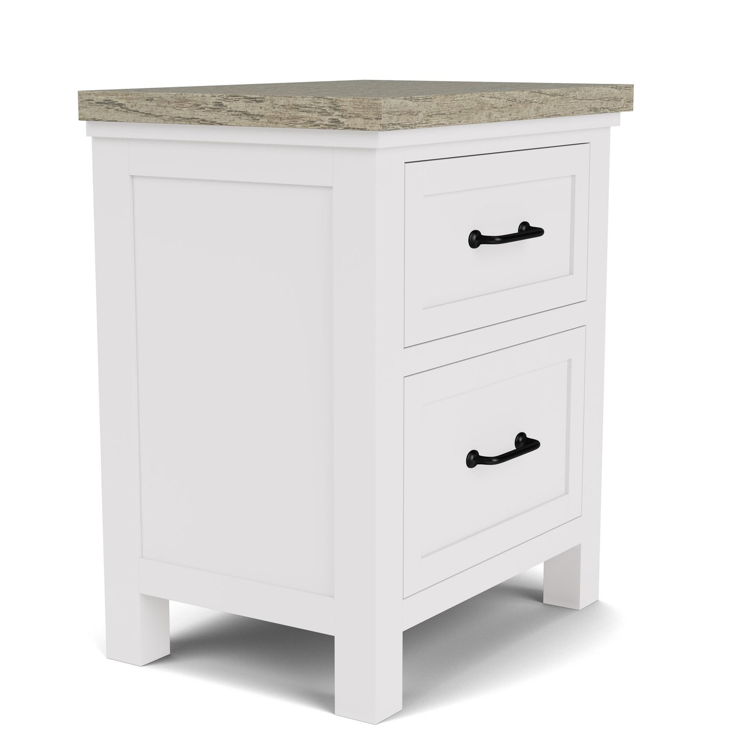 Cora - Two Drawer Nightstand - White