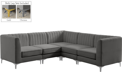 Alina - Modular Sectional 5 Piece - Grey