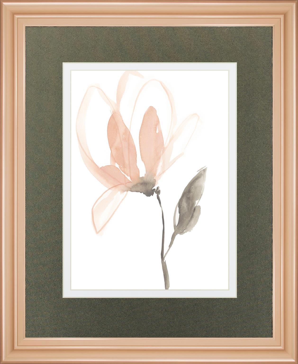 34x40 Blush Petals I By Jennifer Goldberger - Beige