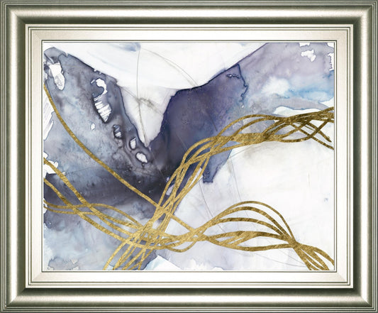 22x26 Agate Wave IV By Jennifer Goldberger - Blue