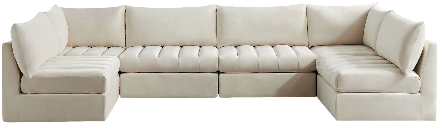 Jacob - Modular Sectional 6 Piece - Cream