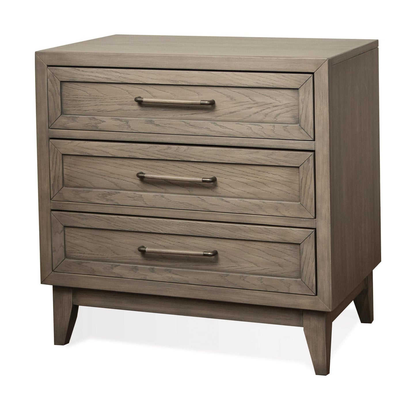 Vogue - Three Drawer Nightstand - Dark Brown