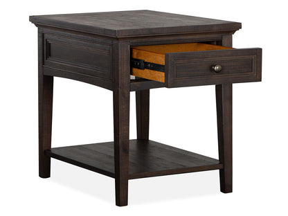 Westley Falls - Rectangular End Table - Graphite