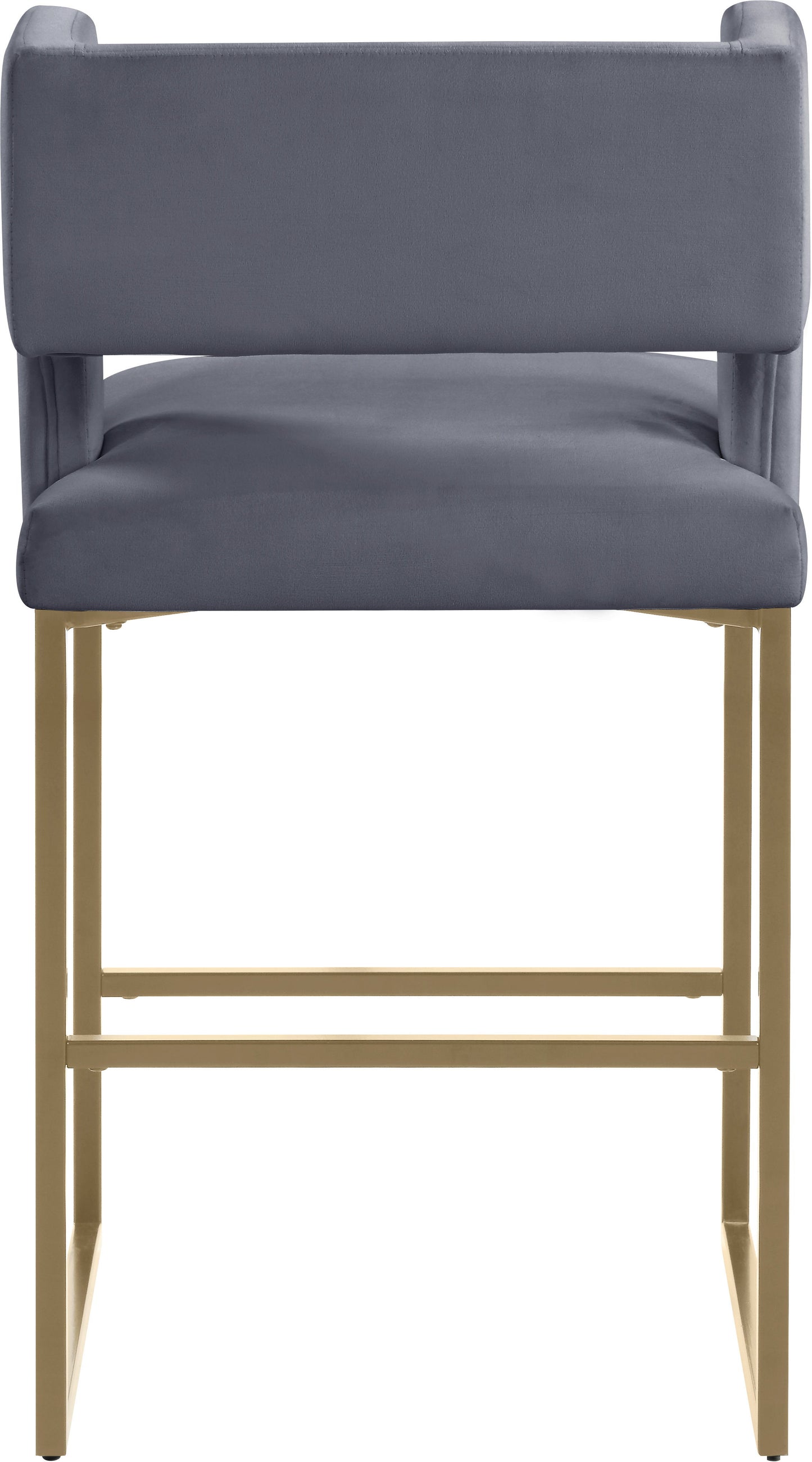 Caleb - Counter Stool with Gold Legs (Set of 2)