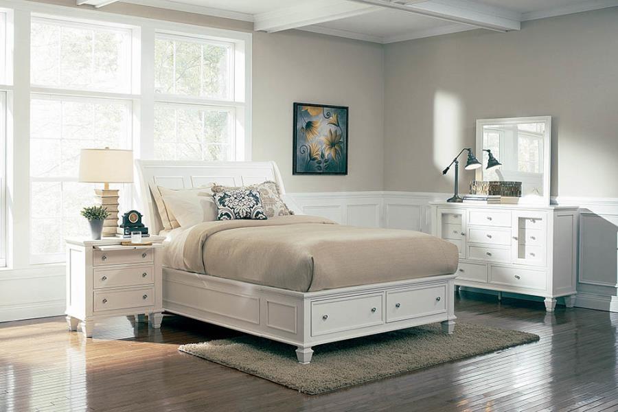 Sandy Beach - Storage Sleigh Bed