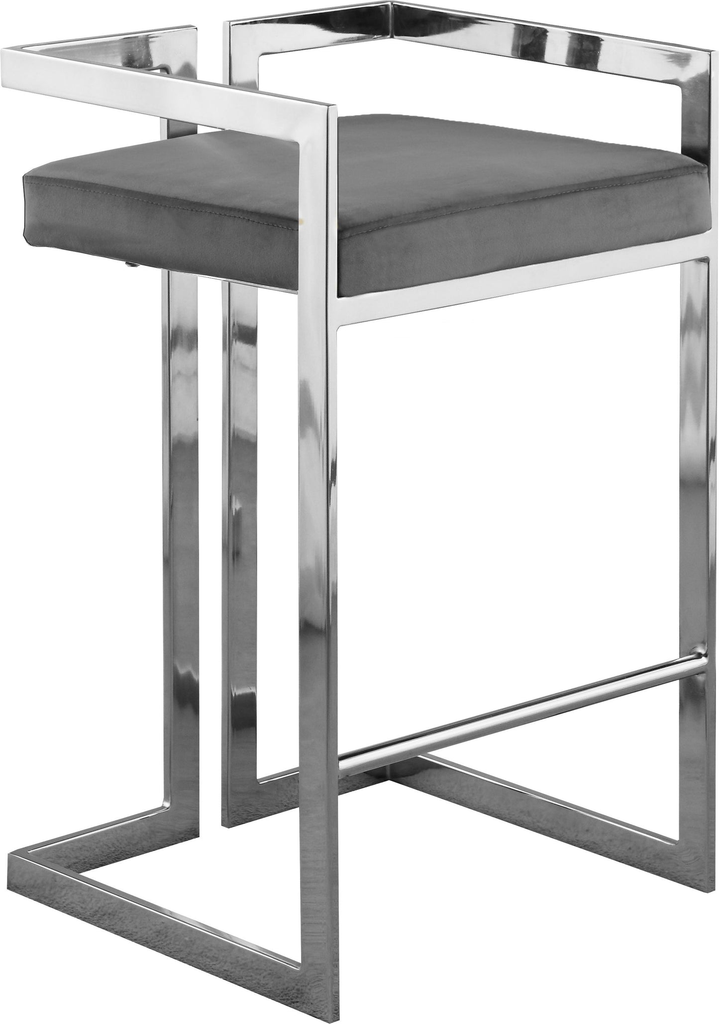 Ezra - Stool with Chrome Legs (Set of 2)