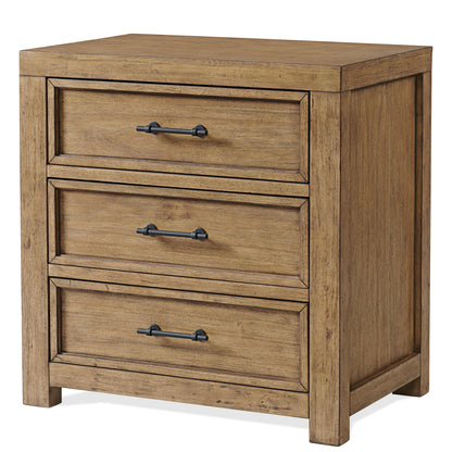 Bozeman - Three Drawer Nightstand - Light Brown