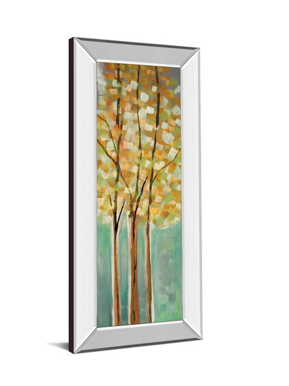 Shandalee Woods Il By Susan Jill - Mirror Framed Print Wall Art - Blue