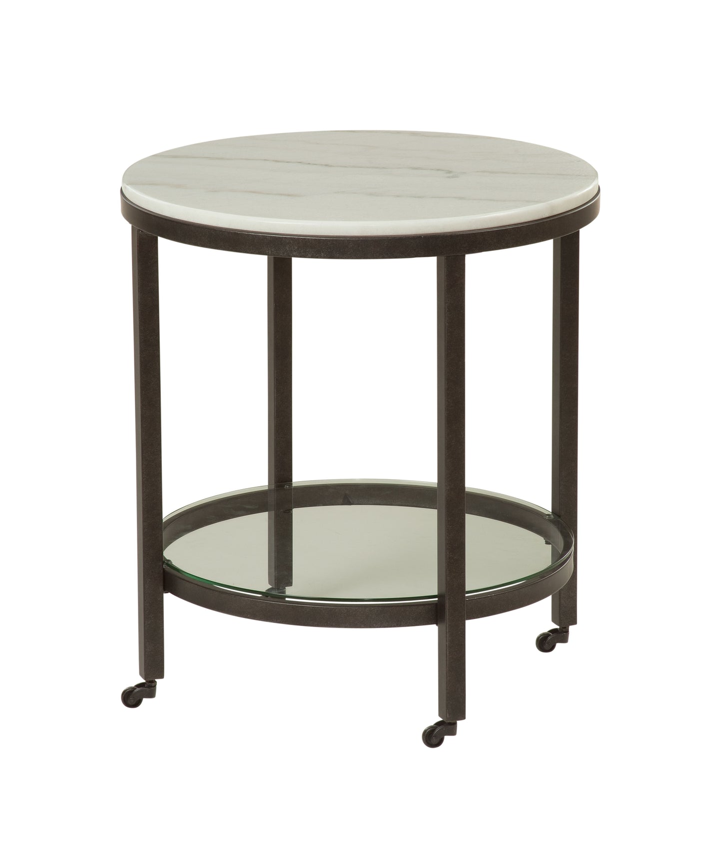 Whitman - Round End Table - White