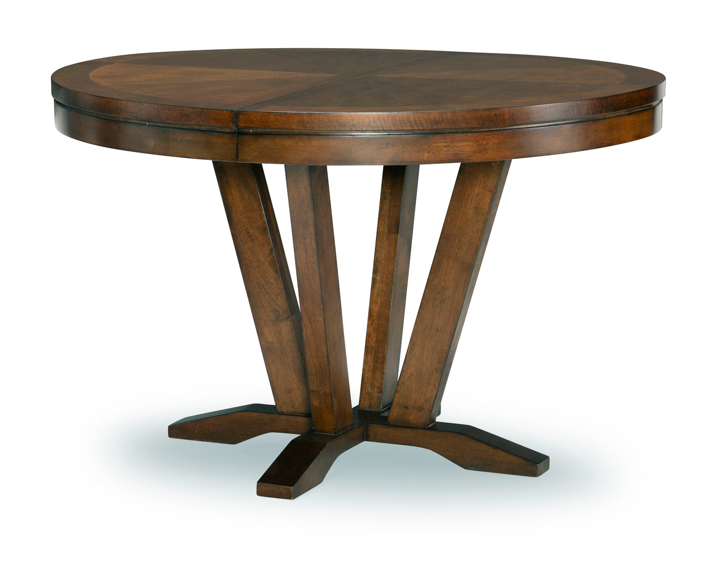 Highland - Round To Oval Pedestal Table - Dark Brown