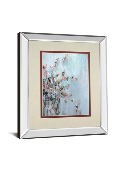 Wilting Away By Macy Cole - Mirror Framed Print Wall Art - Blue