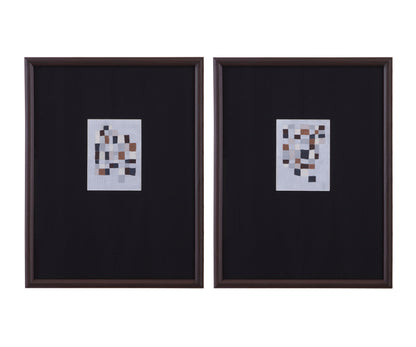 Multi Parcels - Framed Print (Set of 2) - Black / Gray