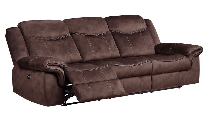 U2200 - Power Reclining Sofa / Power Console Reclining Loveseat With Power Switch / Power Recliner - Domino Coffee