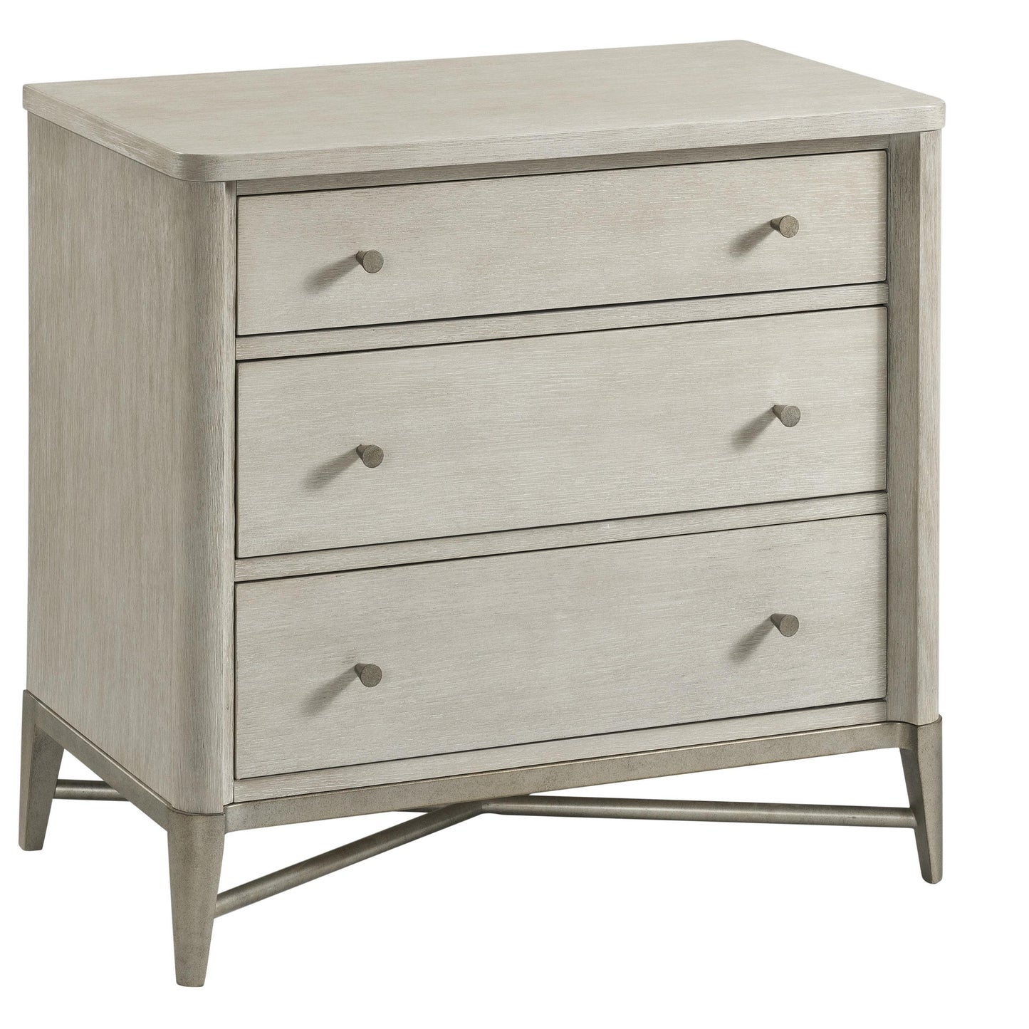 Maisie - Three Drawer Nightstand - Beige