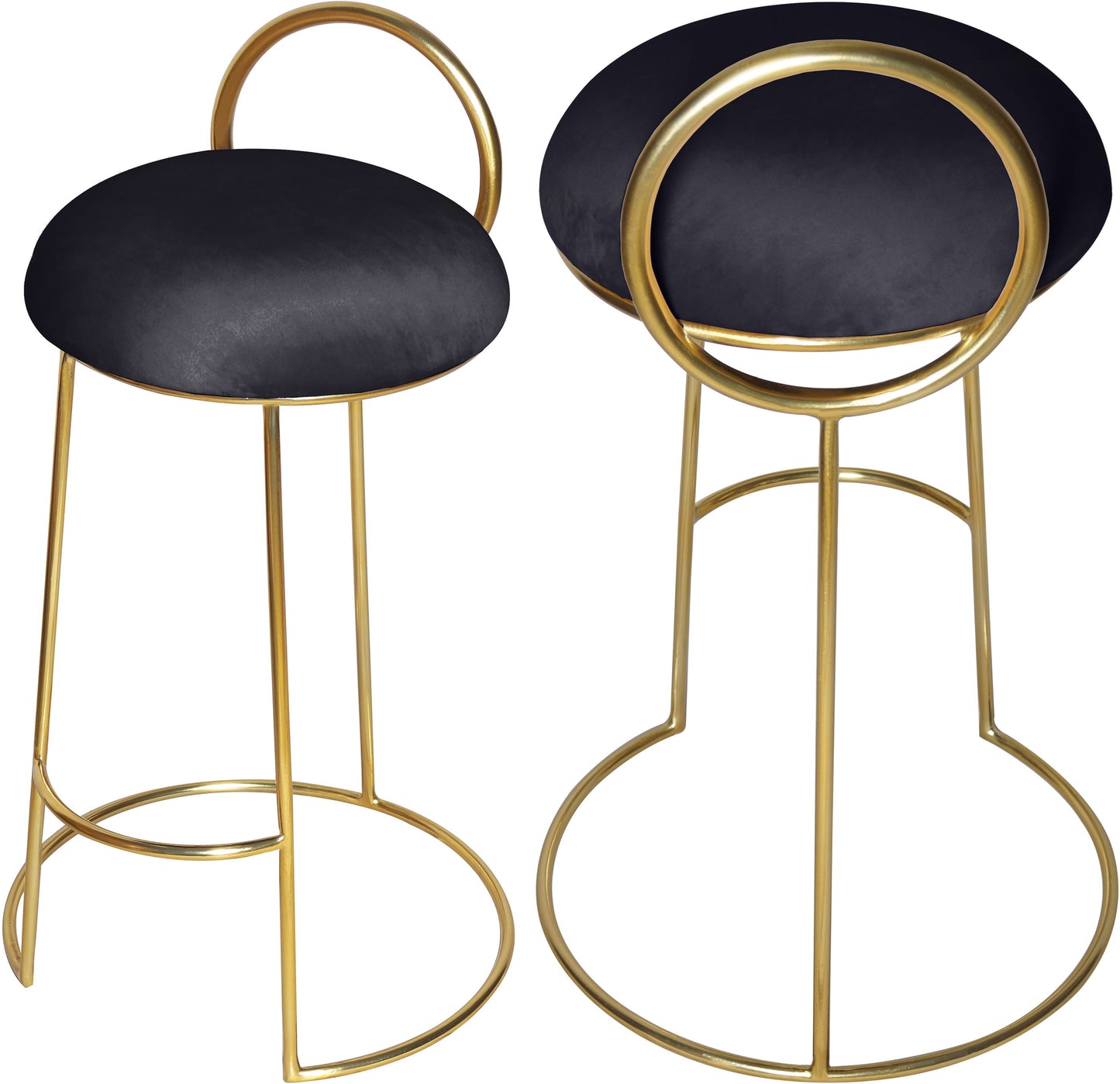 Ring - Counter Stool with Gold Legs