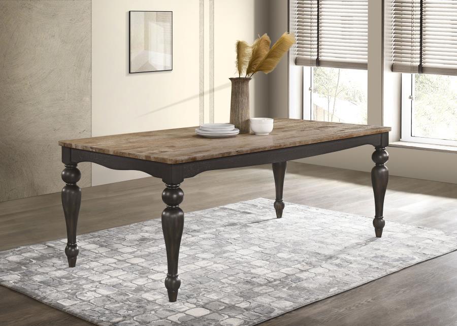 Bridget - Rectangular Dining Table - Brown Brushed