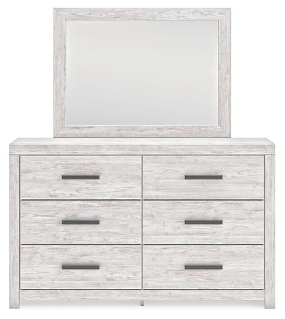 Cayboni - Whitewash - Dresser And Mirror