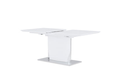 D2279 - Dining Table - Silver / White