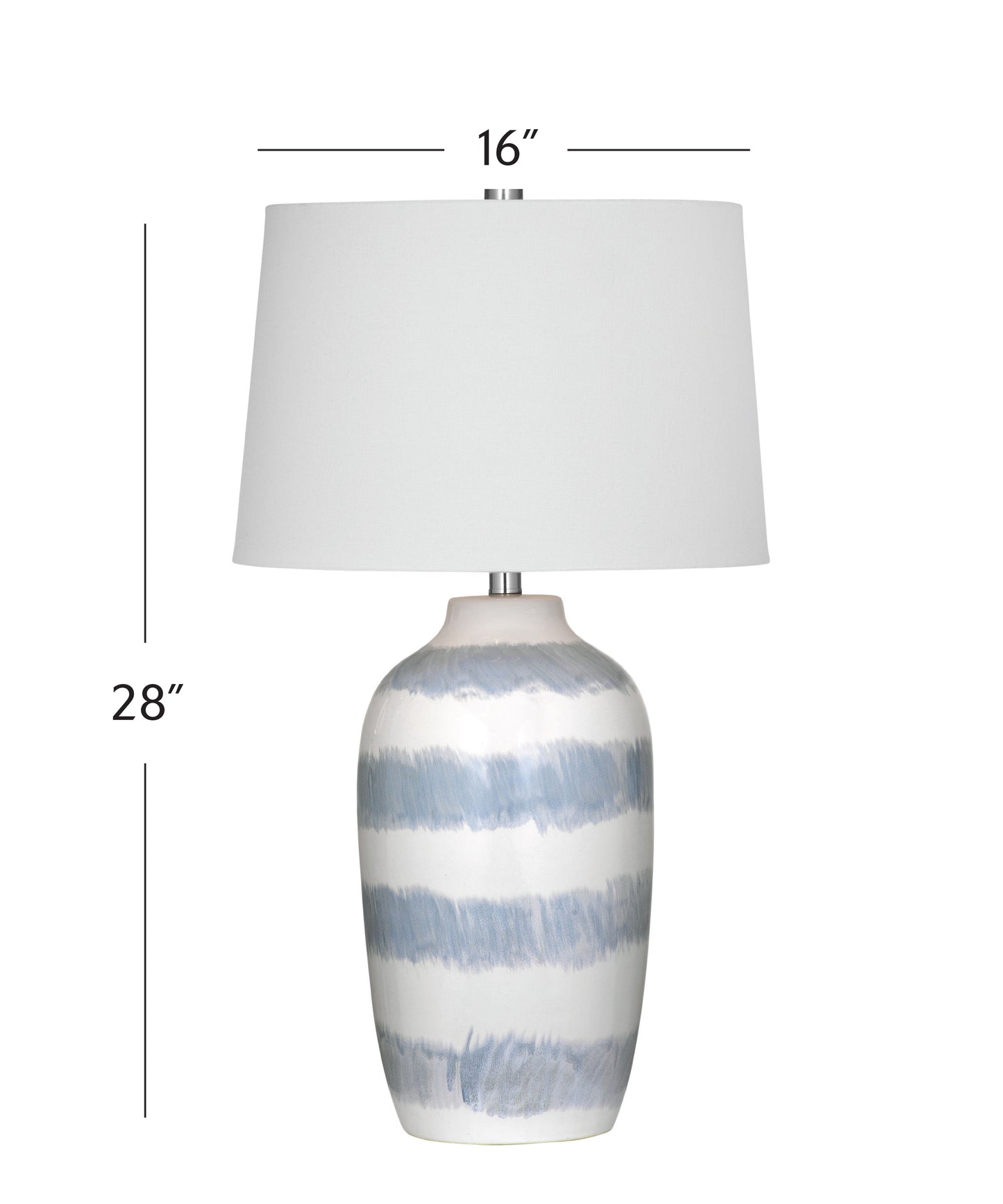 Harper - Table Lamp - White / Blue