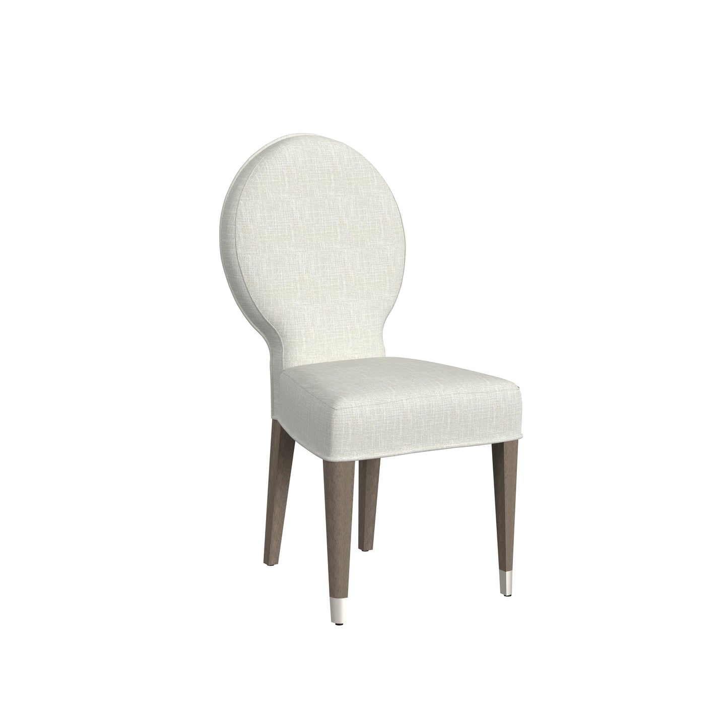 Farrah - Dining Chair - Light Oak Leg/Brushed Nickel Caps