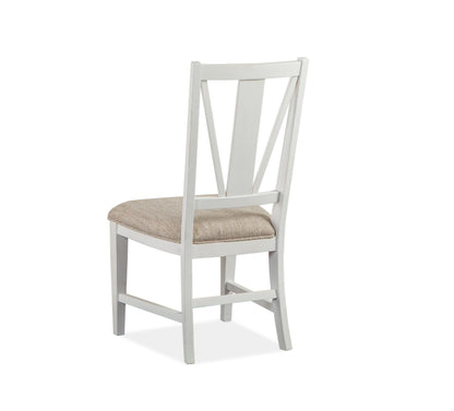 Heron Cove - Dining Side Chair With Upholstered Seat (Set of 2) - Chalk White